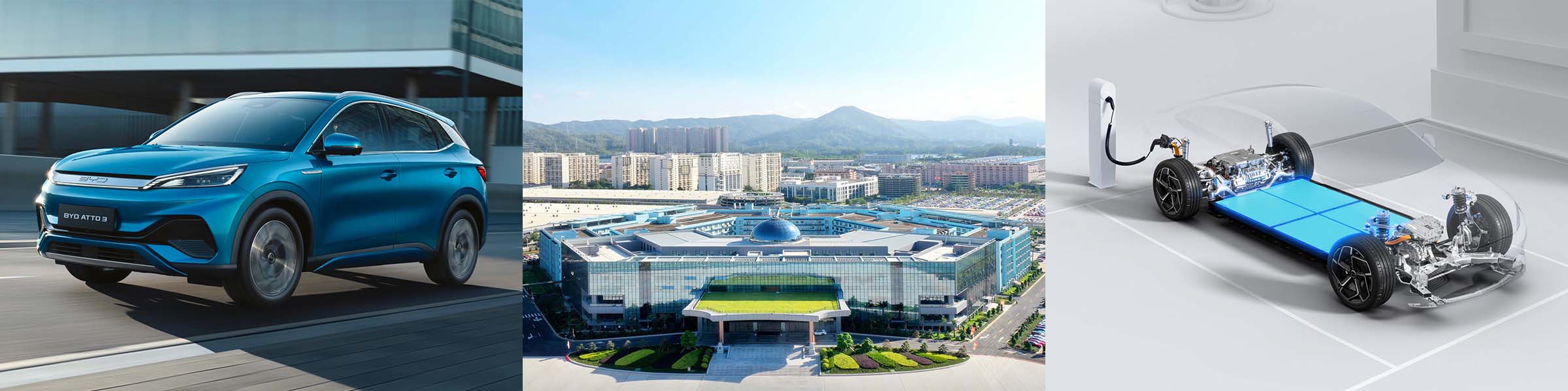 BYD vehicle, offices and EV platform