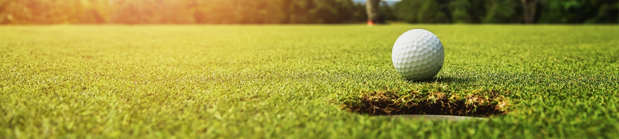 Golf ball by hole