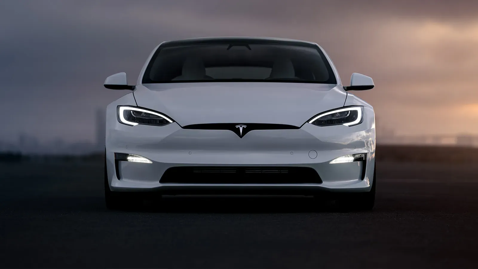 White Tesla